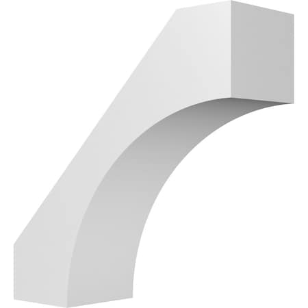 Ekena Millwork 3 1/2-in. W x 10-in. D x 10-in. H Westlake Architectural Grade PVC Knee Brace BRCP035X10X10WTL